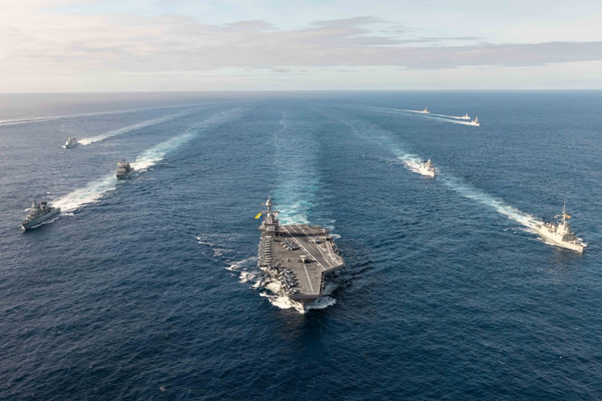 Fleet of US Warships