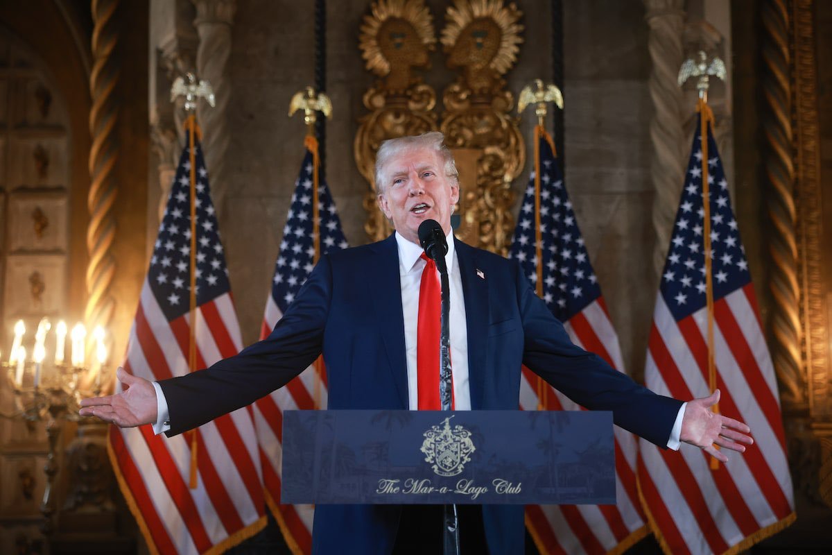 US President Donald Trump During His Oath Taking Ceremony