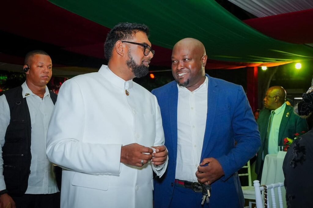 President Dr. Irfaan Ali and James Bond