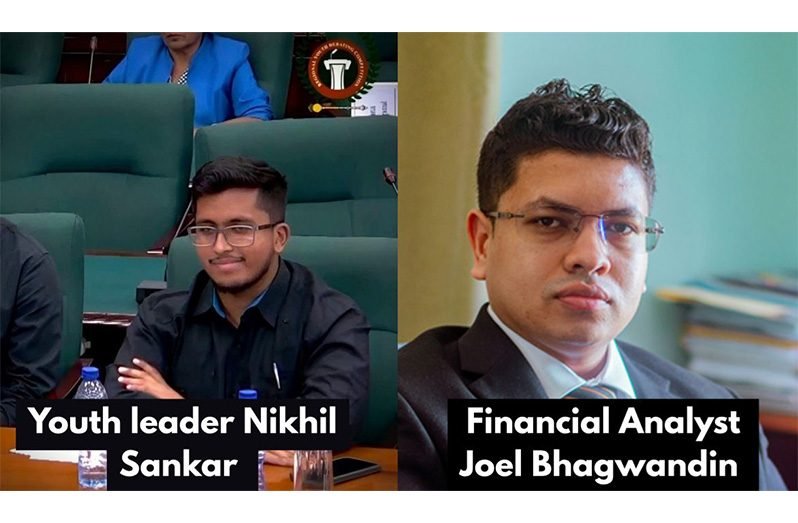 Youth leader Nikhil Sankar and Financial Analyst Joel Bhagwadin