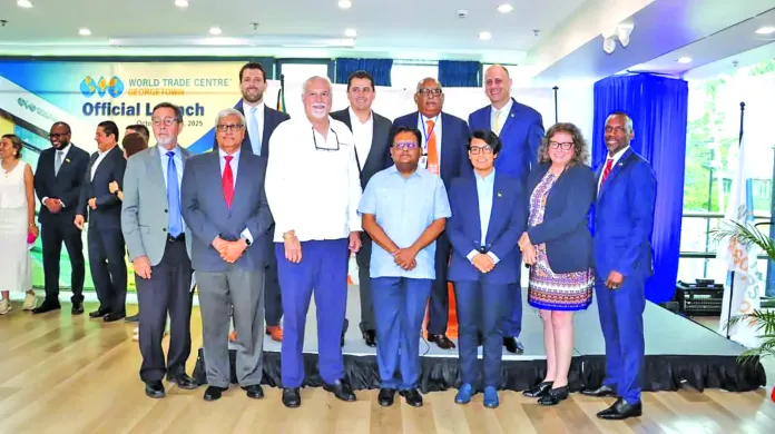 Finance Minister, Dr Ashni Singh with Executive of DDL, WTCG at the launch on Tuesday