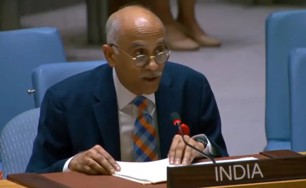 Indian envoy at the UN Parvathaneni Harish delivered a strongly-worded retort.