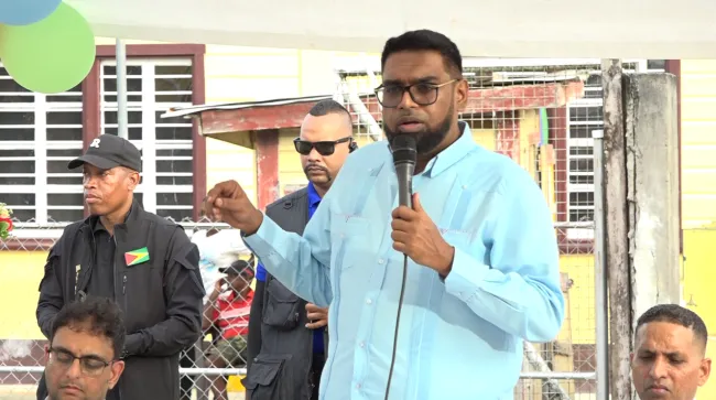 President Ali outlines major development push for Wakenaam during Region Three outreach President Dr Mohamed Irfaan Ali