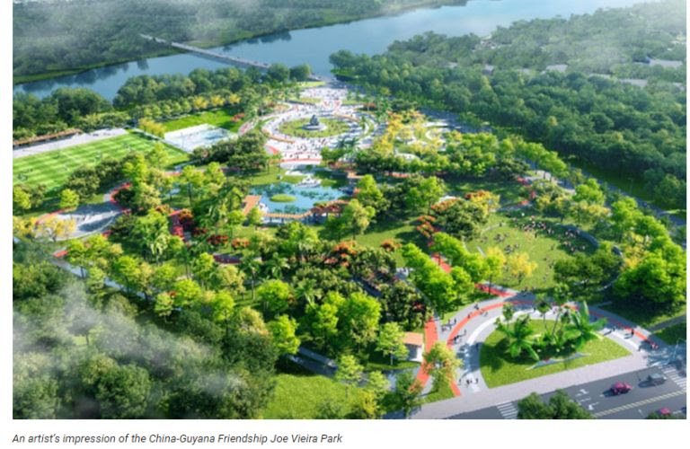 Joe Vieira Park on track for 2026 opening The Guyana-China Joe Veira Park captured in November 2025