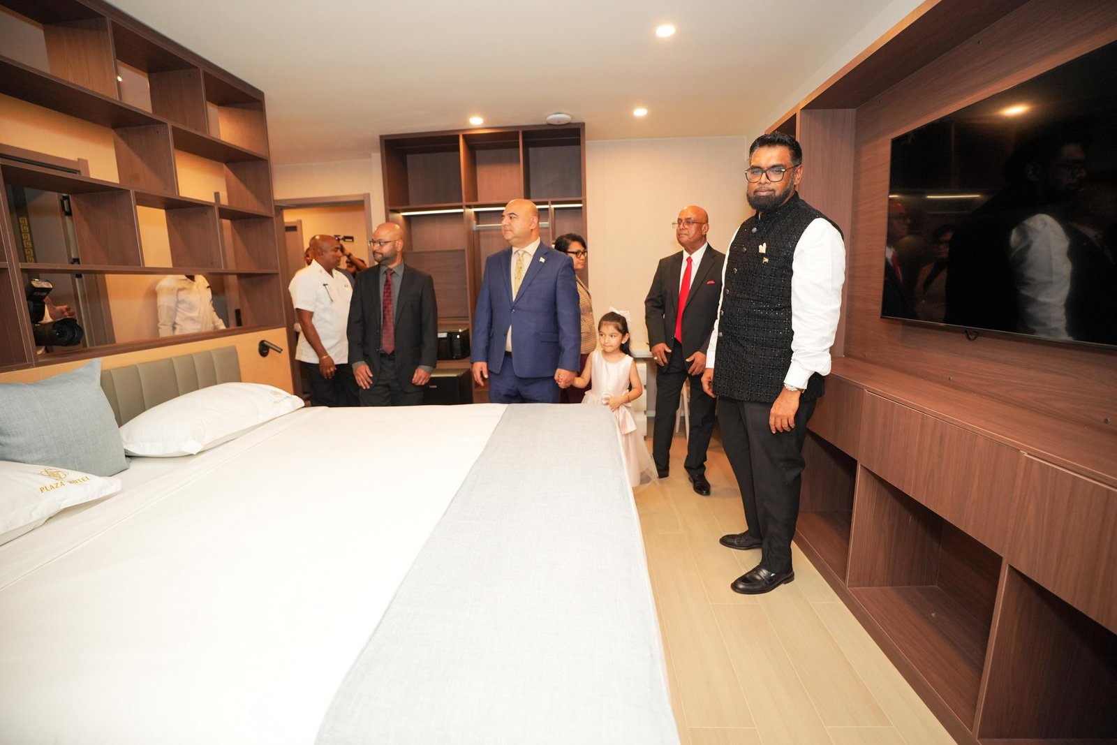 The President in the Plaza Court Hotel Room 