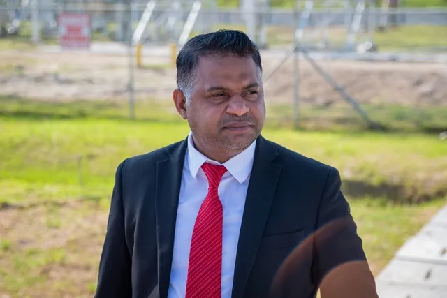 Minister of Utilities and Aviation, Deodat Indar, confirmed that nearly 2,000 Hinterland residents in Region Nine gain reliable access to potable water Minister of Public Utilities and Aviation , Deodat Indar