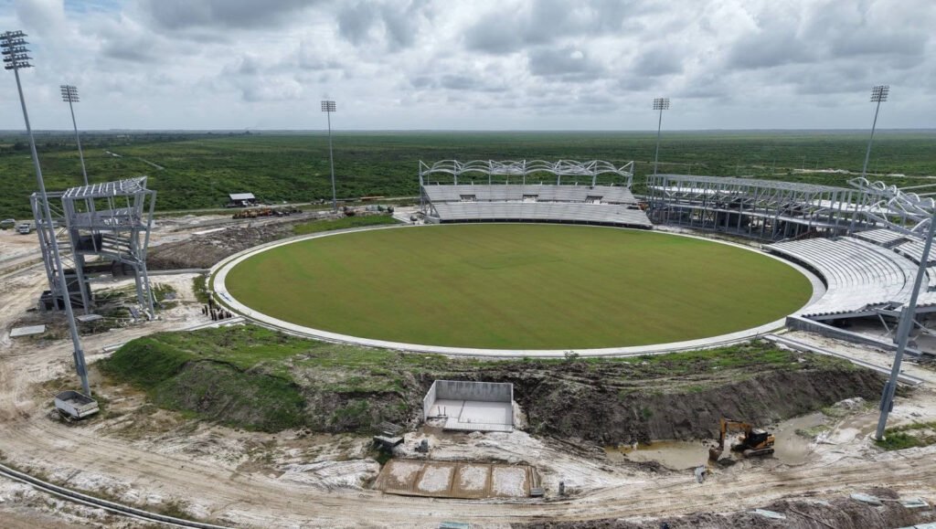 Major boost for Berbice sports as Palmyra Multipurpose Facility takes shape