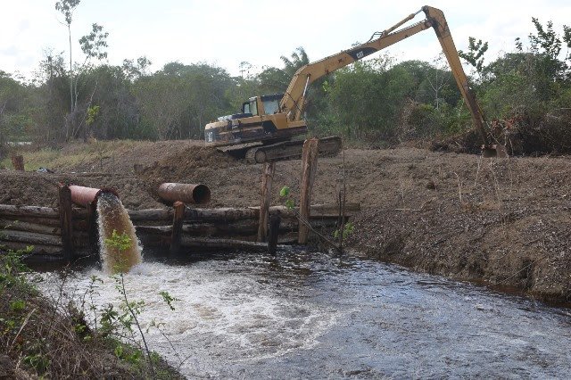 Works underway to reduce flooding at Buxton/St Joseph Housing Schemes