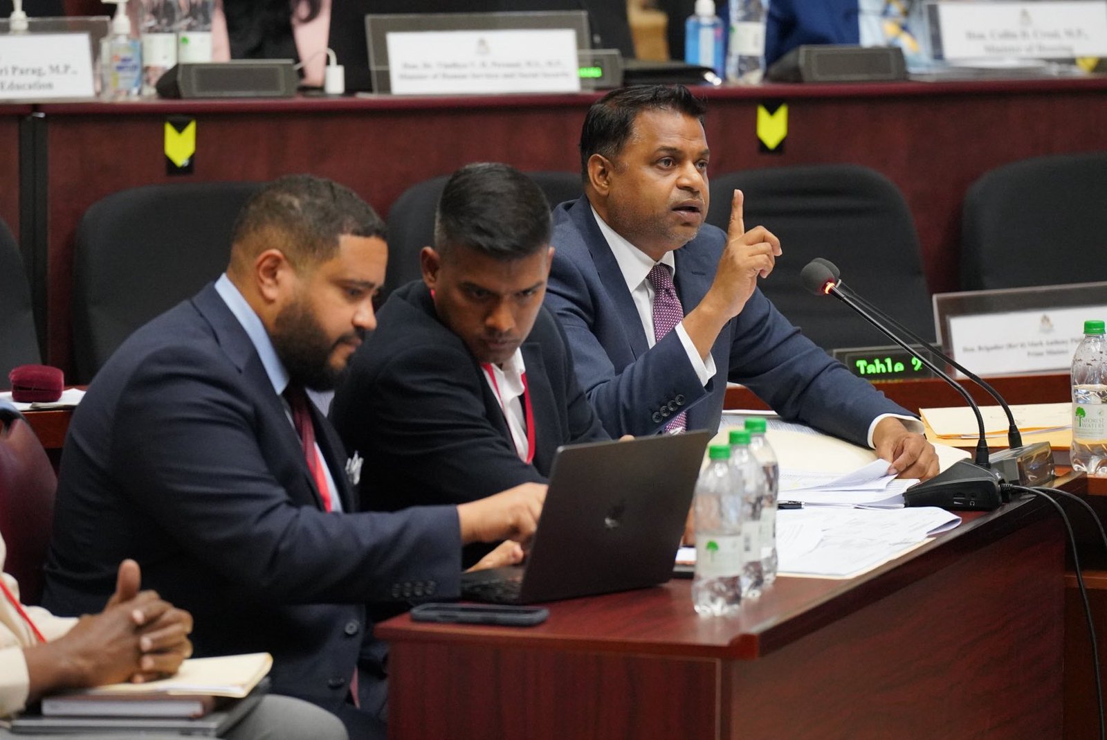 Minister of Public Utilities and Aviation , Deodat Indar