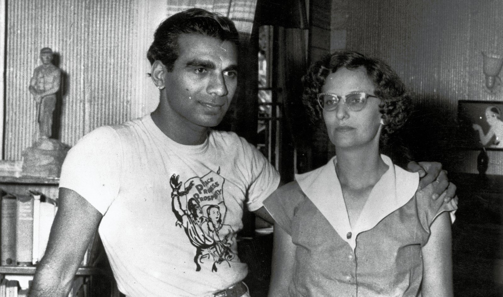 Dr Cheddi Bharrat Jagan with his wife Janet Jagan