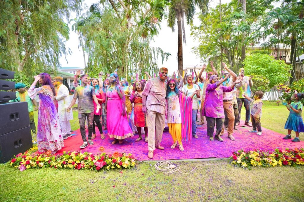 One People, One Destiny: President Irfaan Ali’s Phagwah Call for Unity President Dr. Irfaan Ali playing Holi with the Guyanese Peoples