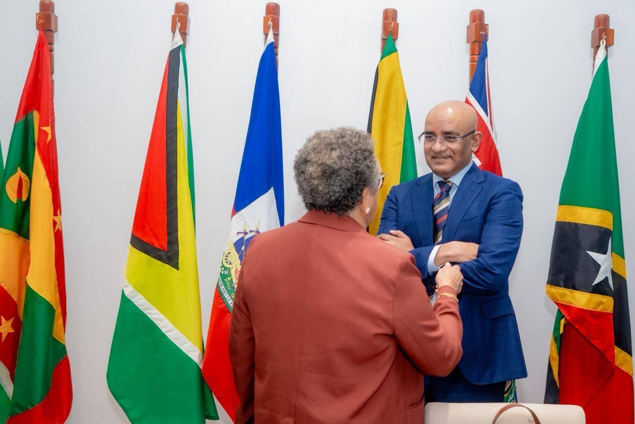 Vice President Dr. Bharrat Jagdeo with other officials