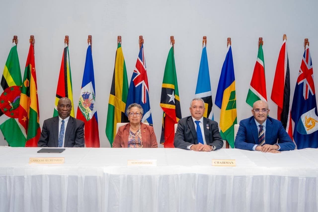 Vice President Dr. Bharrat Jagdeo with other officials