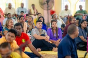 Joel Bhagwadin at the Ogle Mandir