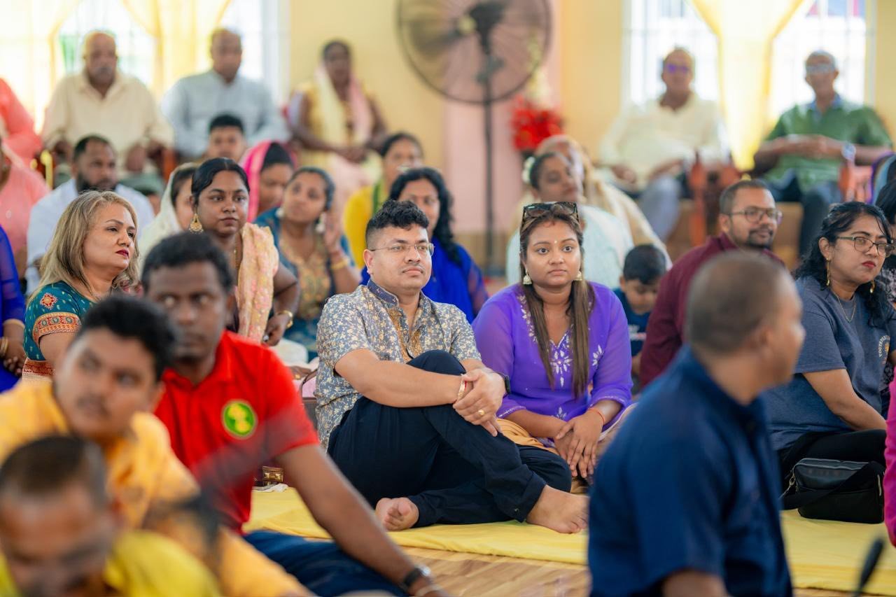 Joel Bhagwadin at the Ogle Mandir
