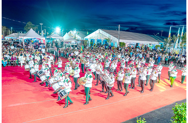 The festival, which returned after a 12-year absence, opened at the Guyana National Stadium