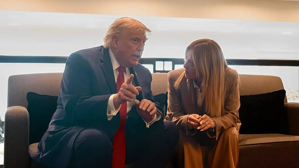 Trump–Meloni Row Escalates After G7 Photo Claim Sparks Diplomatic Tension Donald Trump and Georgia Meloni
