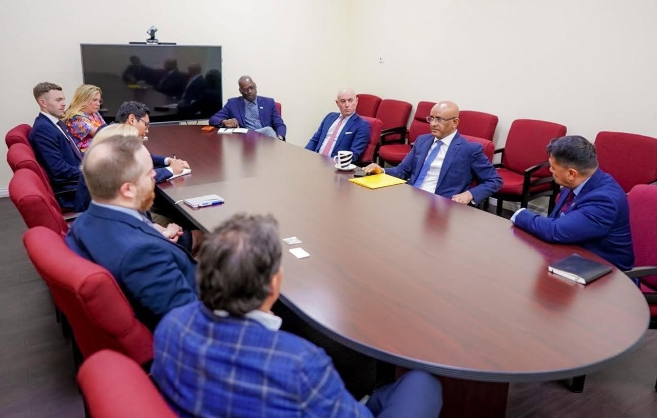 Dr jagdeo meeting delegates from USA