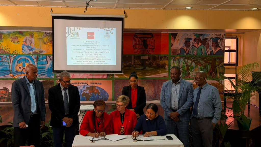 ACCA partnership to strengthen Guyana’s professional capacity as economy transforms – Min Parag Minister of Education, Sonia Parag addresses the gathering at the University of Guyana on Monday