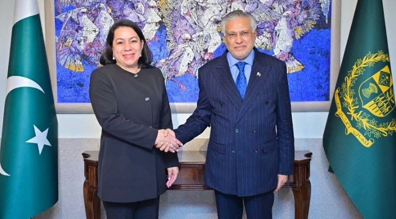 Guyana’s UN Secretary-General candidate meets Pakistan’s foreign minister