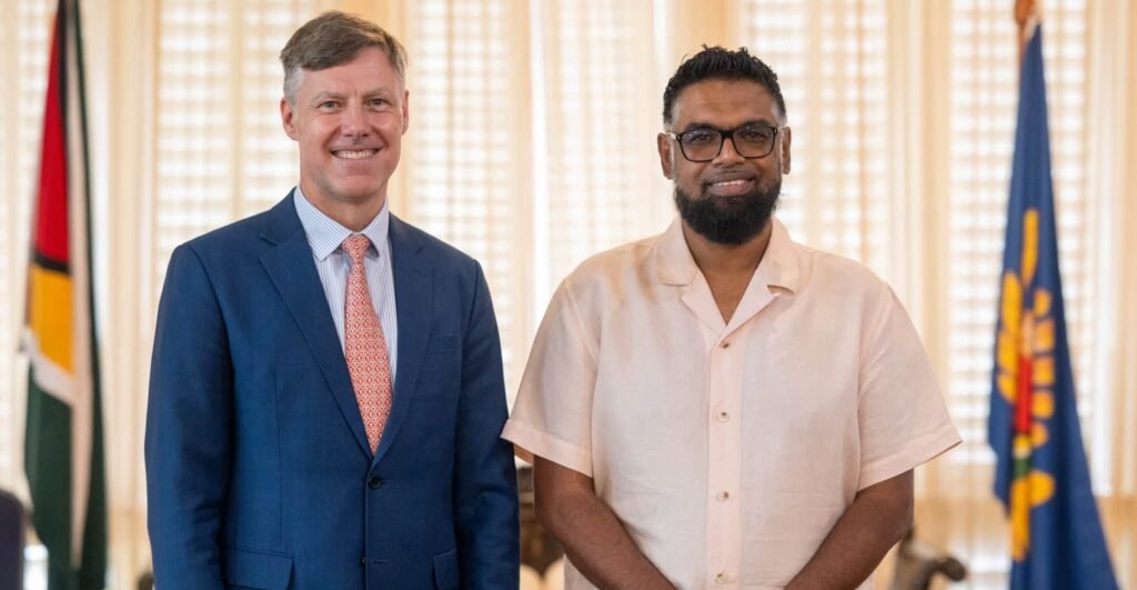President Dr Irfaan Ali met with the World Bank Division Director for the Caribbean, Mr Achim Fock at State House