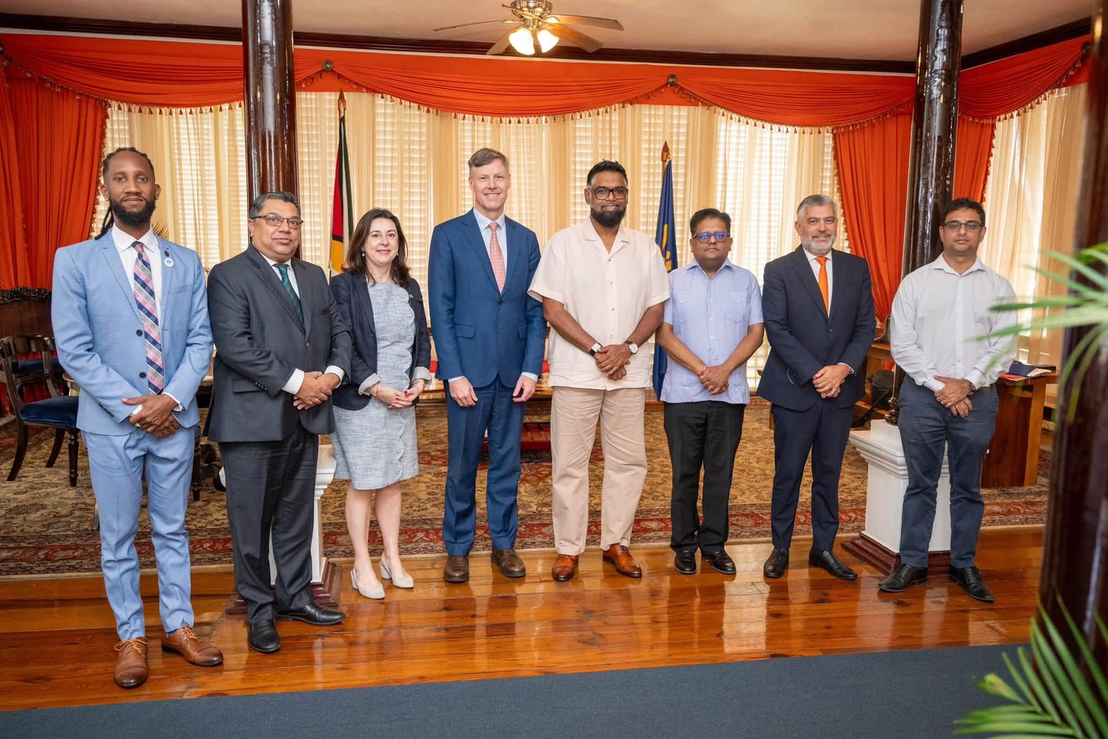 President Irfaan Ali today met with World Bank Division Director for the Caribbean, Mr. Achim Fock, at State House.