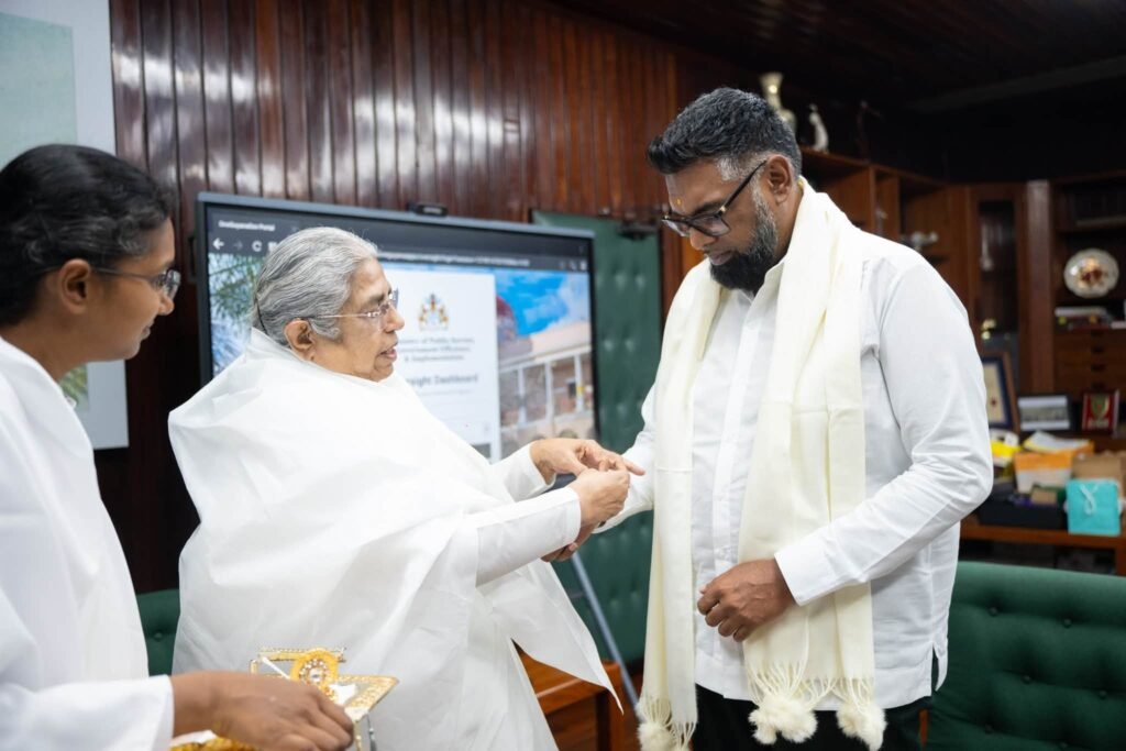 President Dr Irfaan Ali celebrating Raksha Bandhan