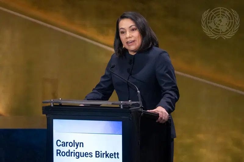 Carolyn Rodrigues-Birkett secures highest ‘encouraged’ votes at UN straw polls
