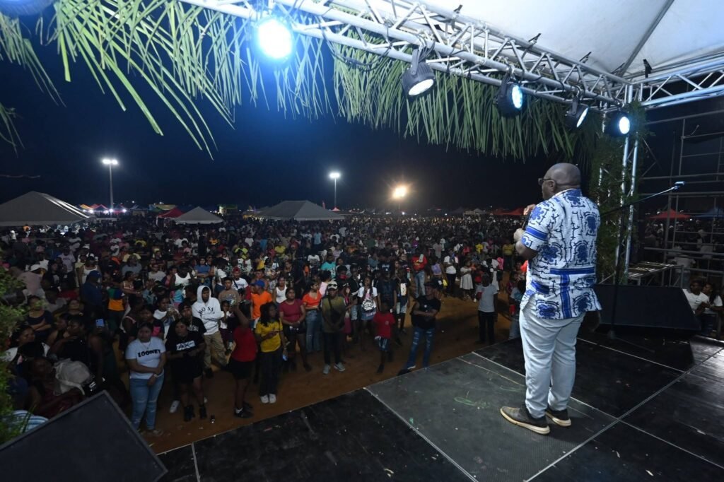 Minister Kwame McCoy within the Office of the Prime Minister said the government is advancing housing plans along the Soesdyke-Linden corridor Minister within the Office of the Prime Minister, Kwame McCoy at the Amerindian Heritage Month celebrations at Silver Hill