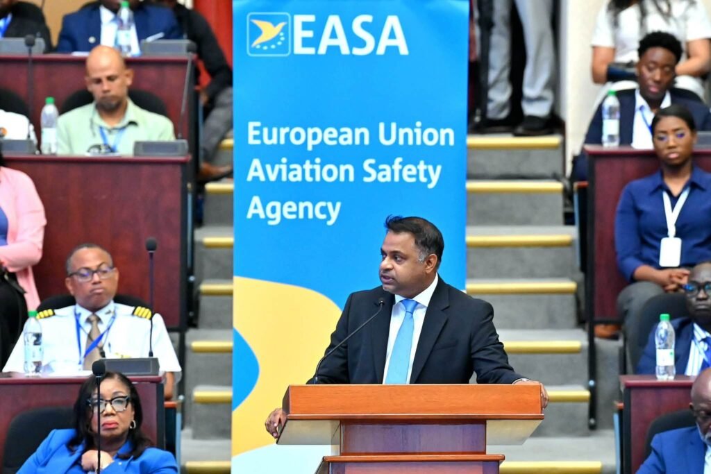 Minister of Public Utilities and Aviation Deodat Indar