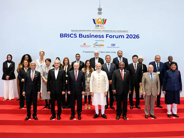 Main takeaways from the BRICS declaration: Tariffs, terrorism, West Asia war, and more Indian PM Narendra Modi with other world leaders at the 18th BRICS Summit in New Delhi