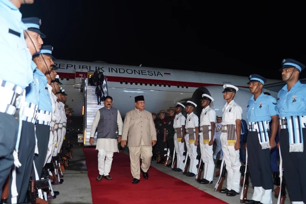Indonesia President Prabowo Subianto arrived in India for Brics 2026 Summit