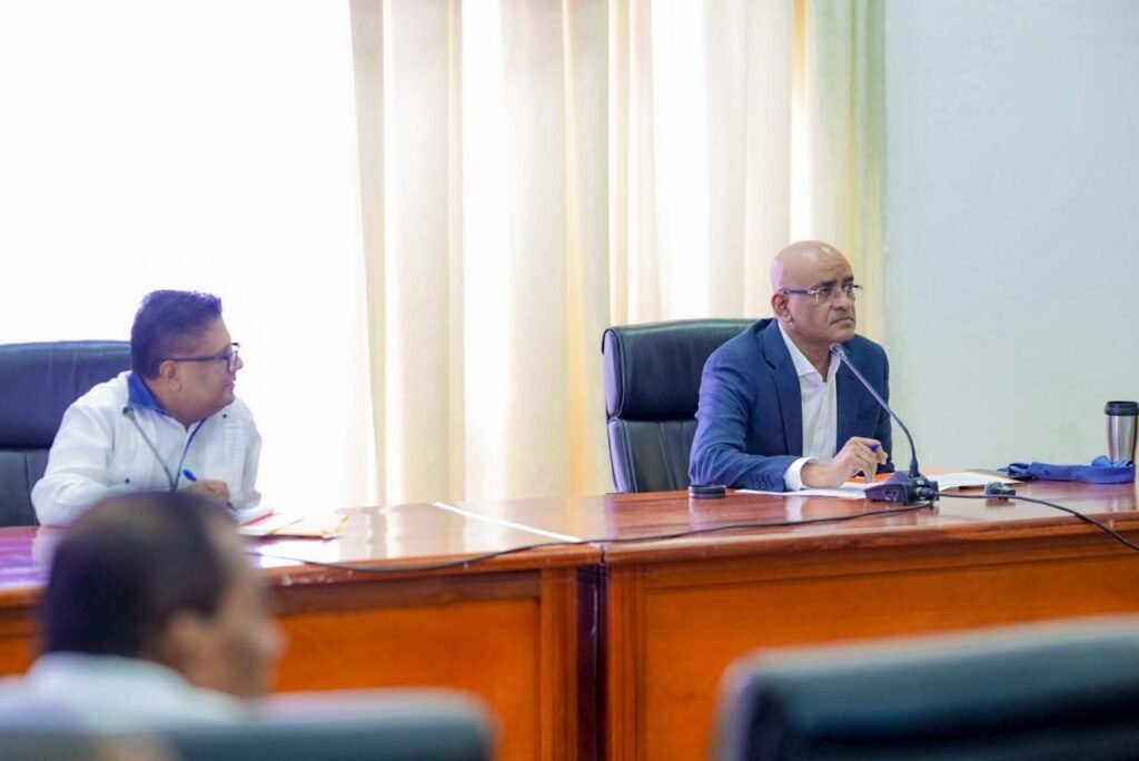 Vice President Dr. Bharrat Jagdeo and Finance Minister Ashni Singh