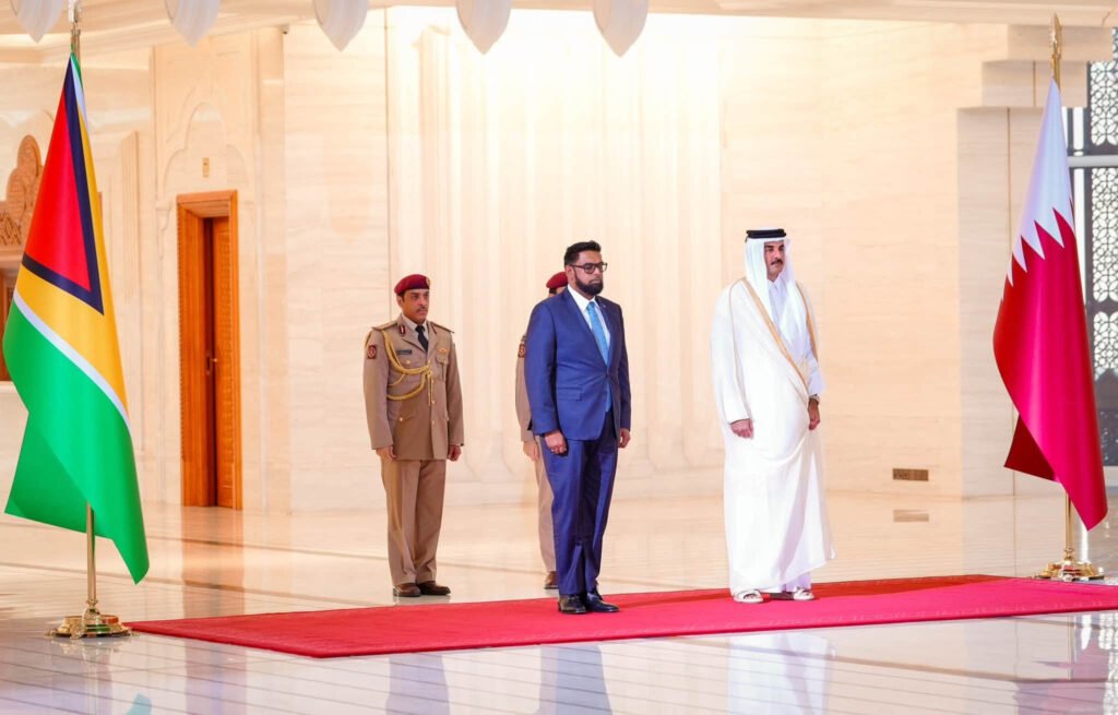 Guyana and Qatar Move to Deepen Investment and Bilateral Cooperation During President Ali’s State Visit President Dr Mohamed Irfaan Ali and His Highness Sheikh Tamim bin Hamad Al Thani