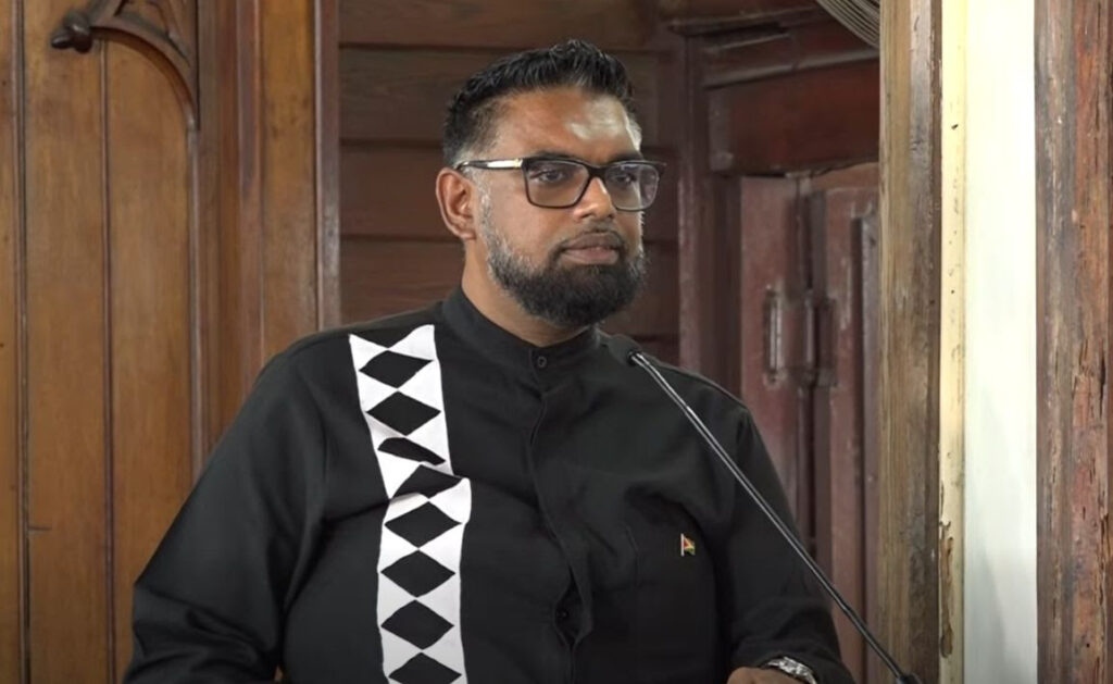 President Dr Mohamed Irfaan Ali